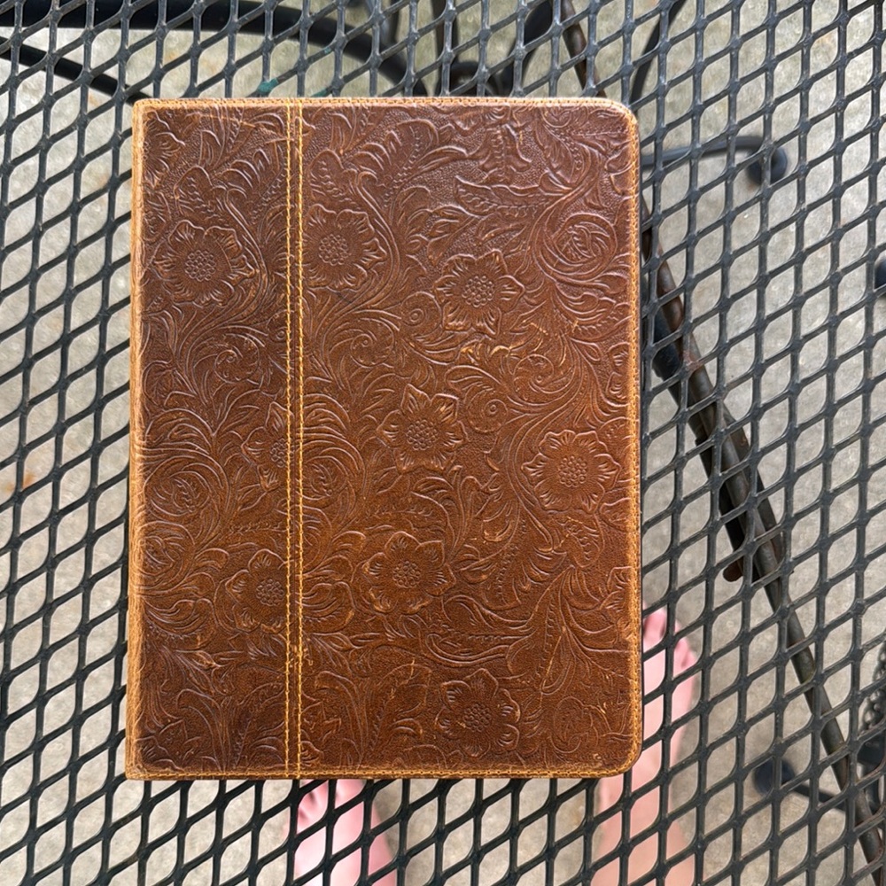 Brown Embossed Tablet Case